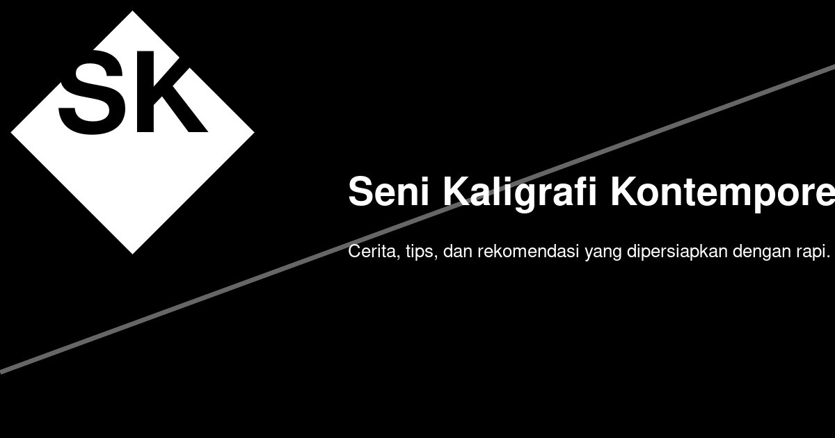 Waktu Ramadhan 2024 dan Cara Membaca Arah Kaligrafi Kontemporer